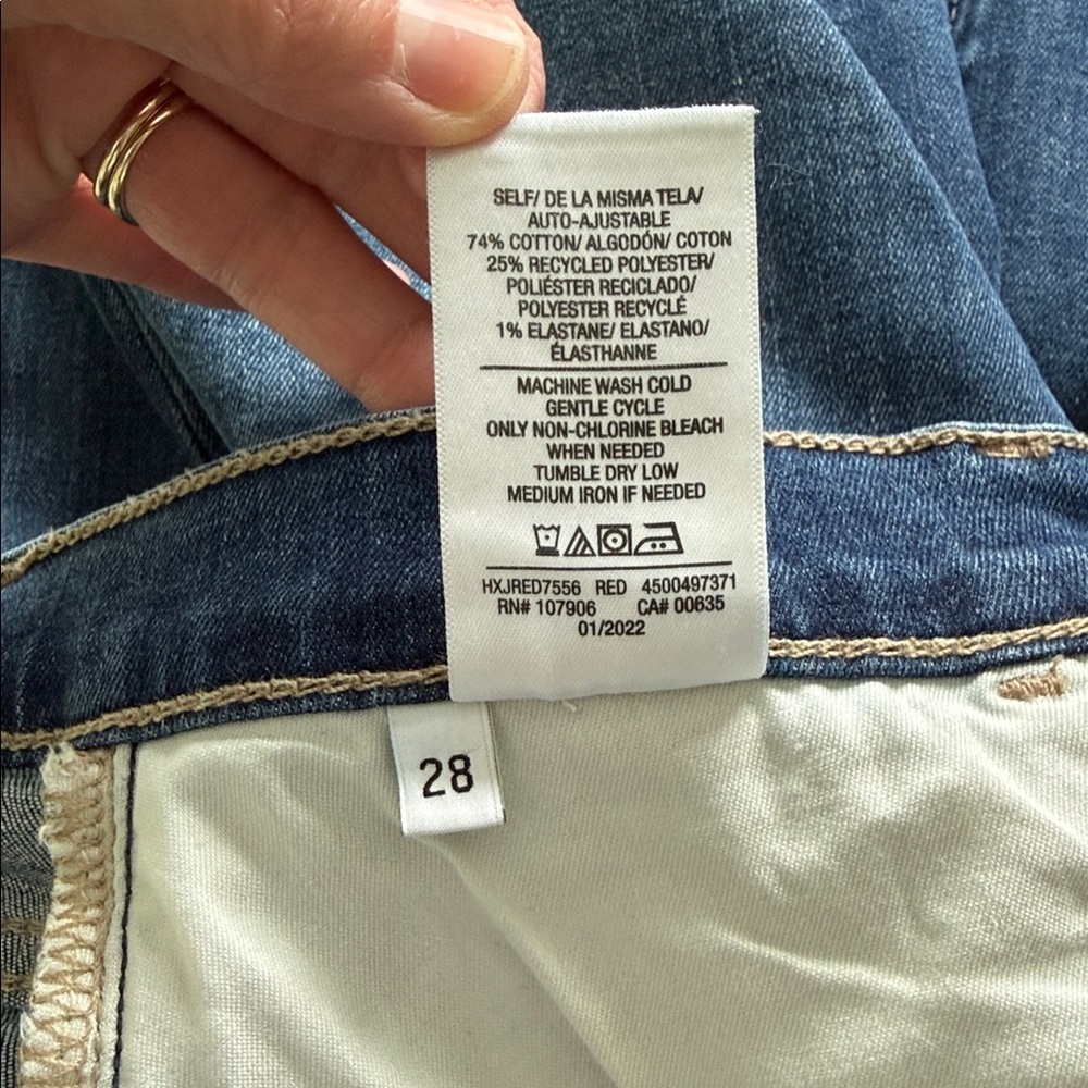 Hudson Natalie High‑Rise Ankle Jeans Raw Hem Medium Wash Size 28 - Picture 16 of 16